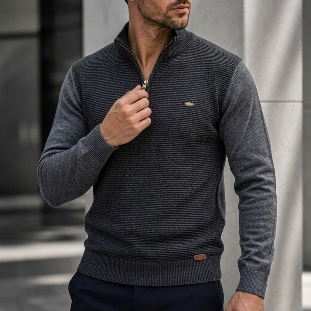 Westbridge Ridge Quarter-Zip Knit