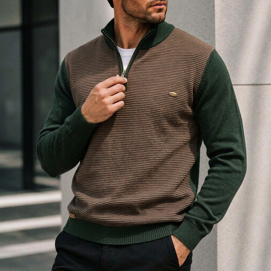 Westbridge Ridge Quarter-Zip Knit