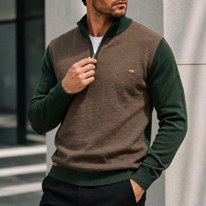 Westbridge Ridge Quarter-Zip Knit