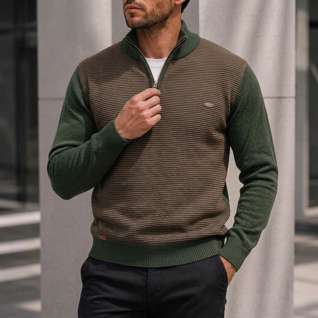 Westbridge Ridge Quarter-Zip Knit