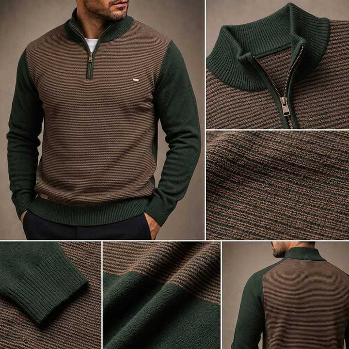 Westbridge Ridge Quarter-Zip Knit