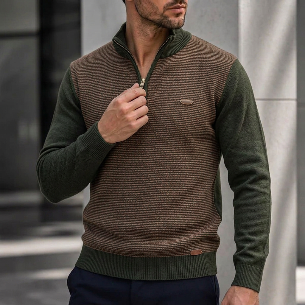 Westbridge Ridge Quarter-Zip Knit