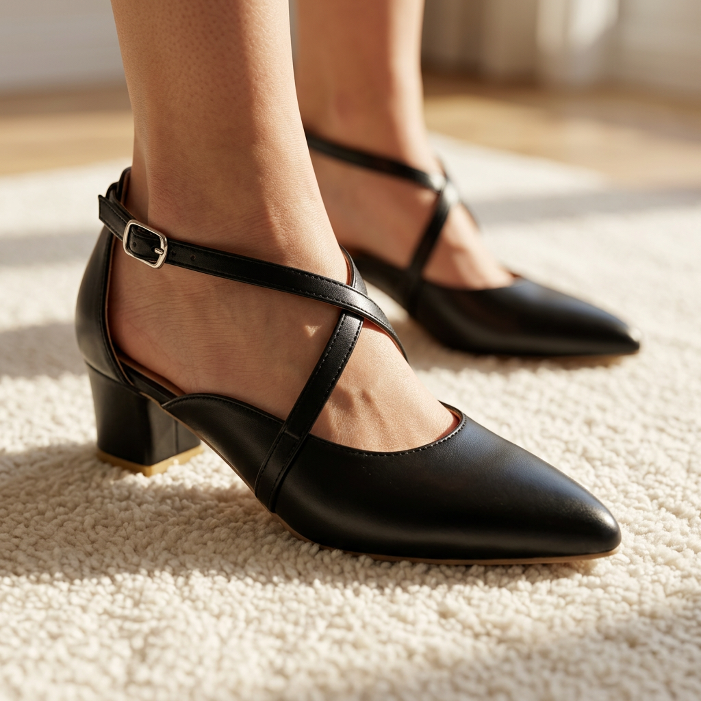The Isabella Cross-Strap Mary Janes