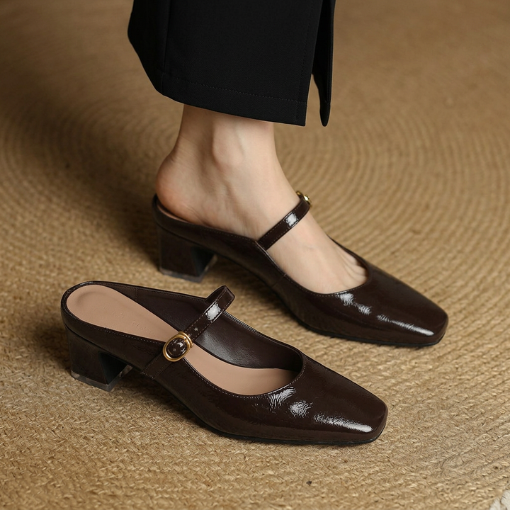 The Emilia Genuine Leather Mules