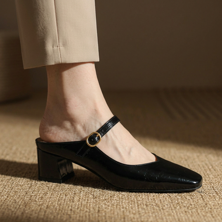 The Emilia Genuine Leather Mules