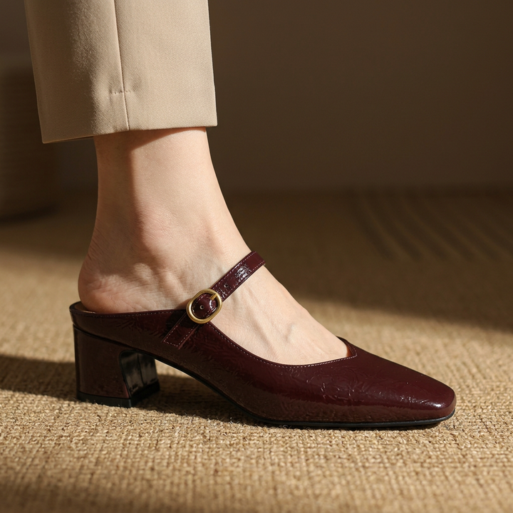 The Emilia Genuine Leather Mules