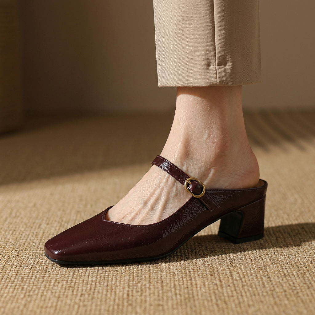 The Emilia Genuine Leather Mules